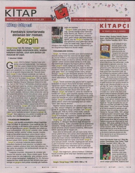 28.05.2015 ON8 - Cumhuriyet Kitap